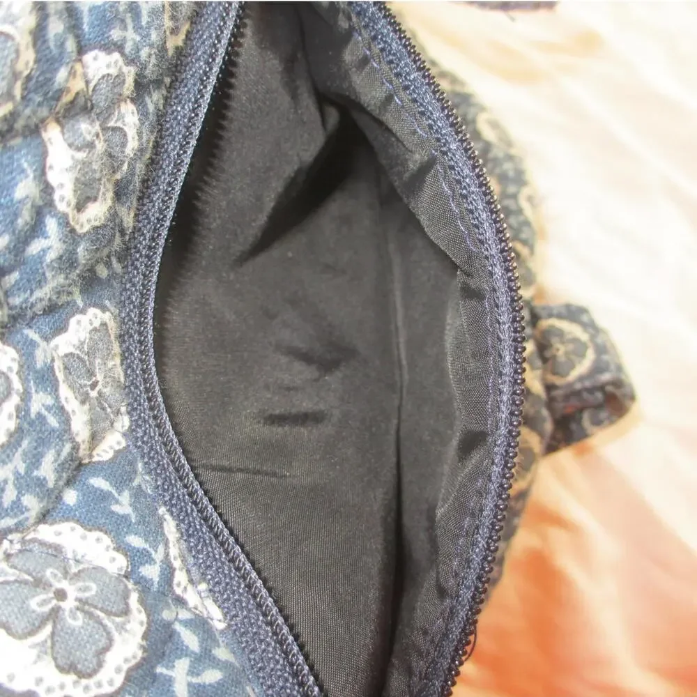 VTG Vera Bradley Designs Indigo Blue Dot Sling Backpack Made in the USA